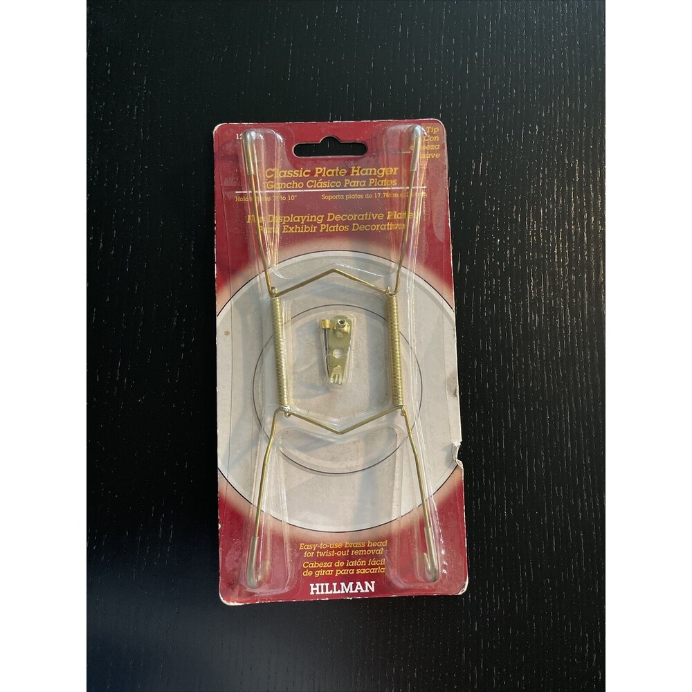 Hillman Classic Plate Hanger #122052 Soft Tip, Holds 7’´To 10’´